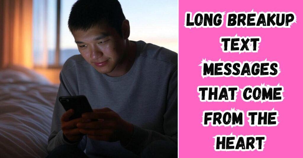 Long Breakup Text Messages That Come From the Heart