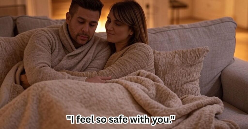 11. "I feel so safe with you."
