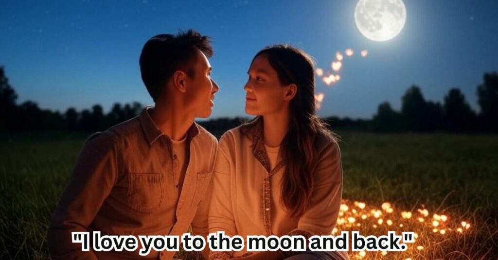 "I love you to the moon and back."