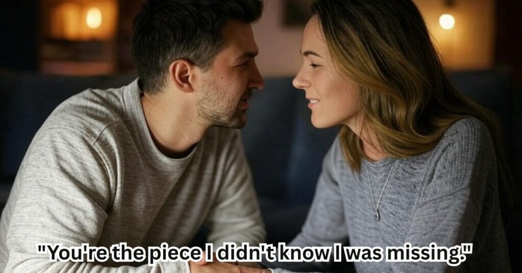 "You're the piece I didn't know I was missing."