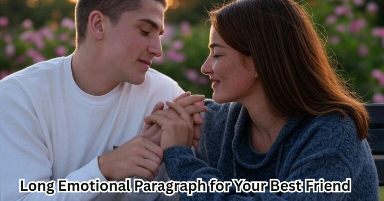 Long Emotional Paragraph for Your Best Friend
