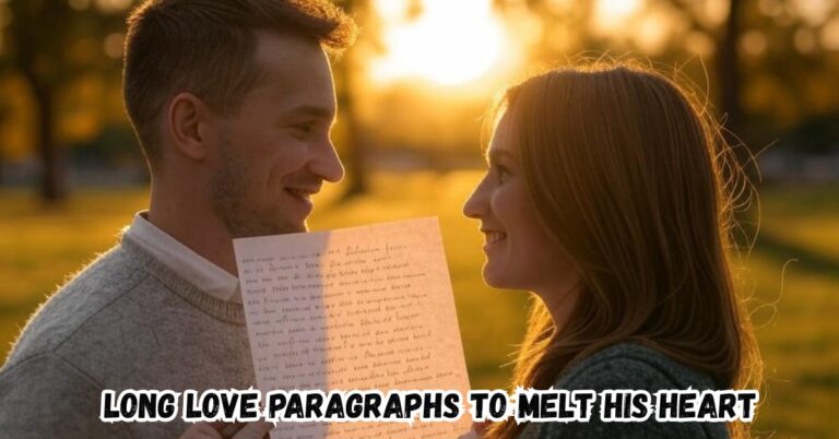 Long Love Paragraphs to Melt His Heart