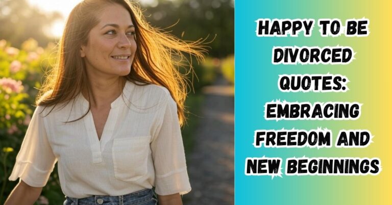 Happy to Be Divorced Quotes: Embracing Freedom and New Beginnings