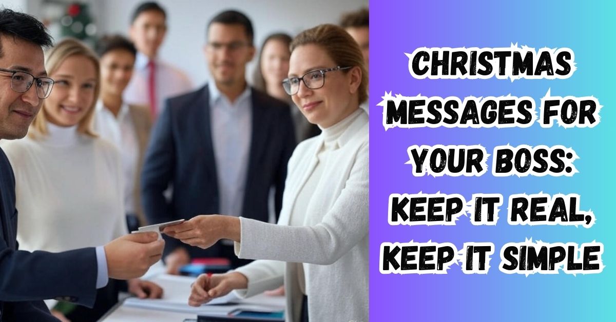 Christmas Messages for Your Boss: Keep It Real, Keep It Simple