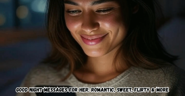 Good Night Messages For Her: Romantic, Sweet, Flirty & More