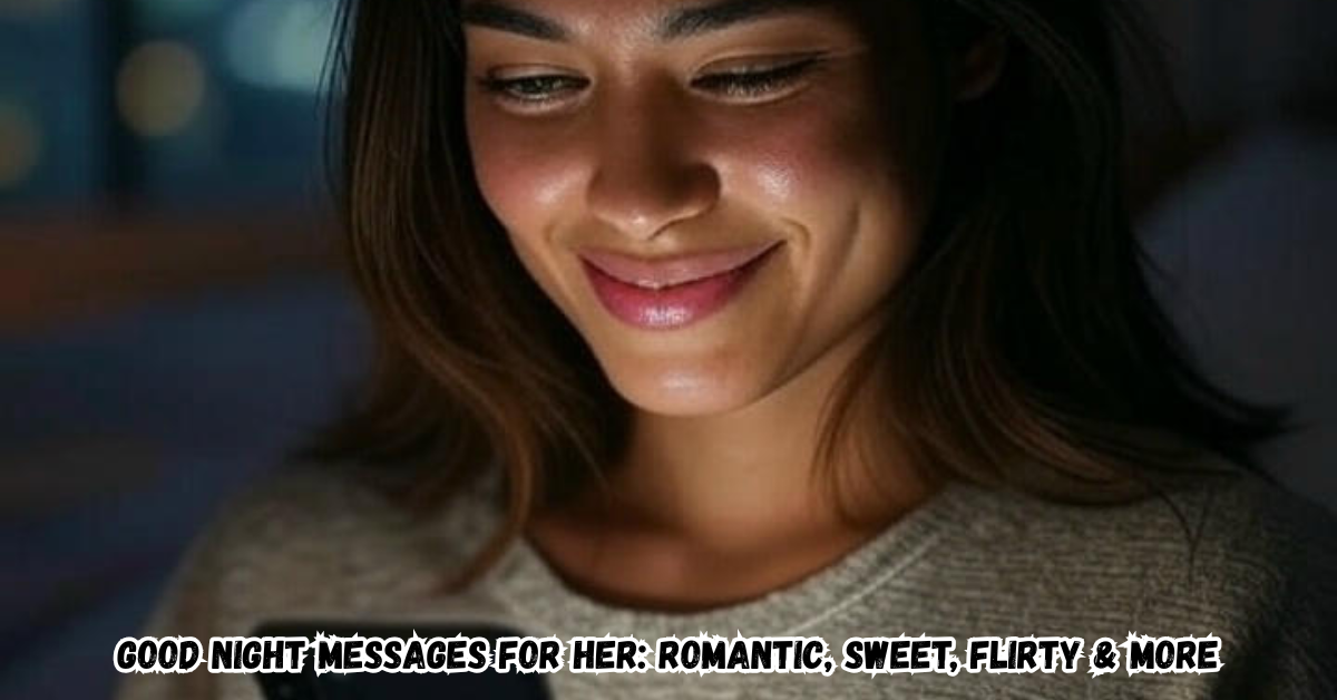 Good Night Messages For Her: Romantic, Sweet, Flirty & More