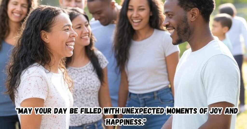 "May your day be filled with unexpected moments of joy and happiness."