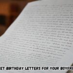 Sweet Birthday Letters for Your Boyfriend