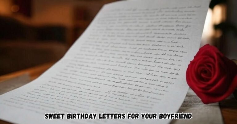 Sweet Birthday Letters for Your Boyfriend