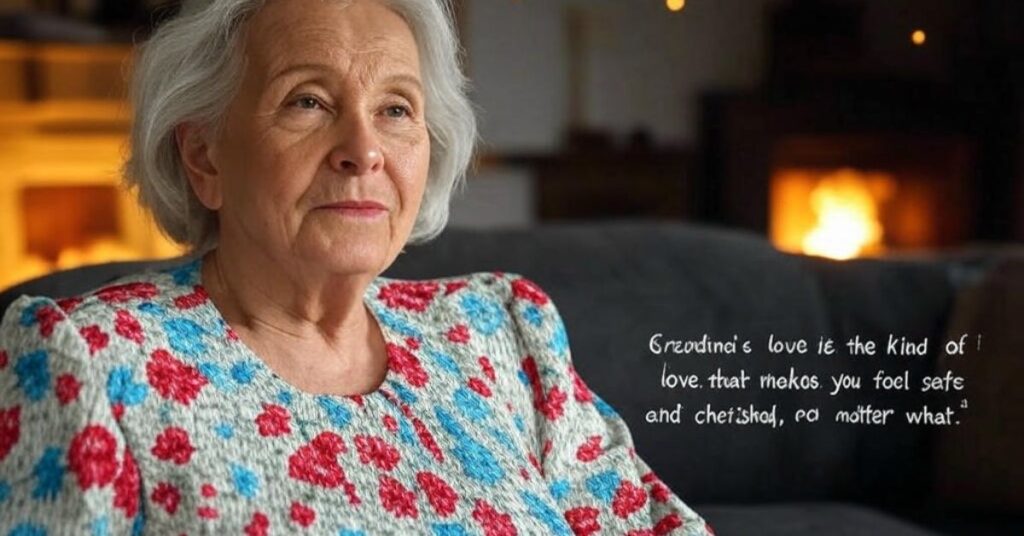 12. "Grandma's love is the kind of love that makes you feel safe and cherished, no matter what." Unknown