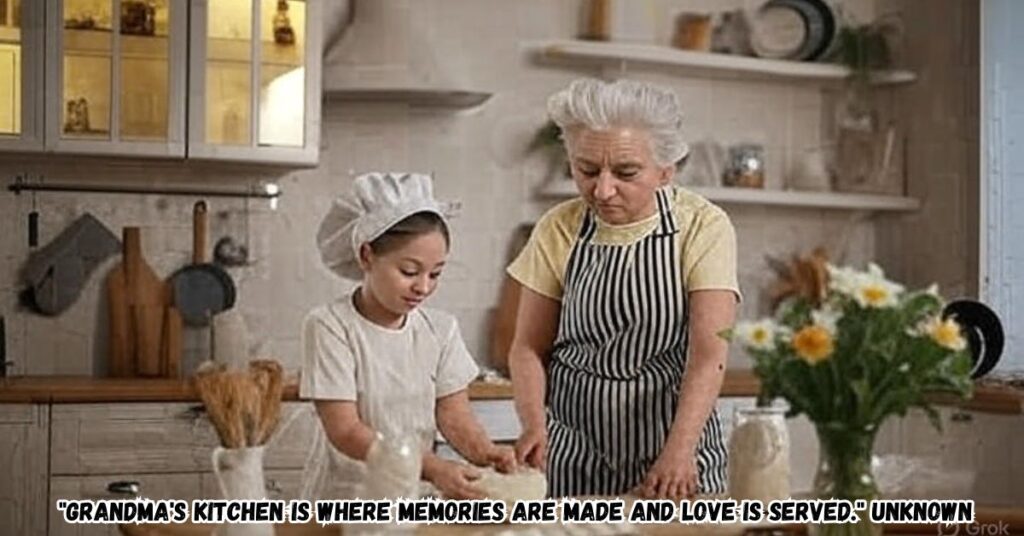 18. "Grandma's kitchen is where memories are made and love is served." Unknown