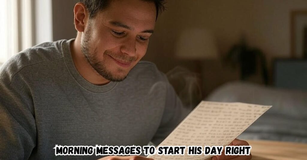 Morning Messages to Start His Day Right