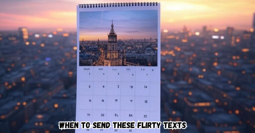 When to Send These Flirty Texts